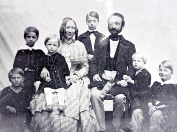 Daguerrotype-Ausschnitt Familie Gottlob Eckhard und Marie Stein
