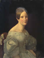 Amalie Louise Friederike Neuffer, 1807 - 1844; Ölbild, m.frdl. Erlaubn. d. Familienarchivs Robert Desbalmes