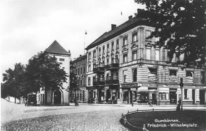 Gumbinnen, Markt 8 - das Eckhaus -  (später Friedrich-Wilhelmplatz) 